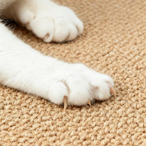 31.5 14 Inch Ordora Large Cat Scratcher Mat: X Upgrade Soft Sisal Horizontal Cat Floor Scratching Pad, Cat Scratching