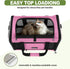 18x11x11 15 12 lbs, 20lbs GAPZER Cat Carrier Delta Airline Approved, Easy Load Soft Pet Plane Travel Bag pounds, Teacup