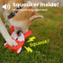 Flying Disc Tug-of-War Toy, Eco-Friendly Squeaker Toy for Medium and Large Dogs, 8.5" Diameter