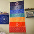 Neasyth Mexican Yoga Mat Beach Picnic Blanket, Chakra Meditation Mat, Sunscreen Shawl, Boho Pilates 59 in (Polyester
