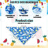 Aliceset 180 Summer Pcs Pet Dog Bandana Bulk Fruit Bandanas for Dogs Adjustable Washable Tropical Pet Triangle Scarf