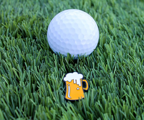 Mulligan Hooligan Golf Ball Marker + Magnetic Hat Clip - Funny Unique Golf Gift, Premium Quality Golf Accessories