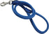 Dogs My Love 4ft Long Round Genuine Rolled Leather Dog Leash, Blue (Large: 1/2")