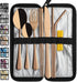 Portable Travel Utensils, 9 Pieces Reusable Silverware Set with Case, Stainless Steel Flatware for Camping Picnic (Rose
