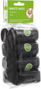 Pet Replacement Dog Waste Bags, 8-Pack of 20-Count Rolls, Durable, Leakproof Plastic Poop Bags, Black