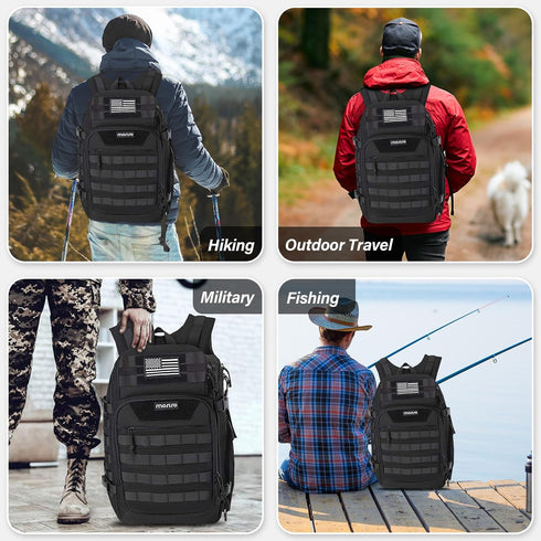 MOSISO 30L Tactical Backpack, Military Daypack 3 Day Assault Rucksack