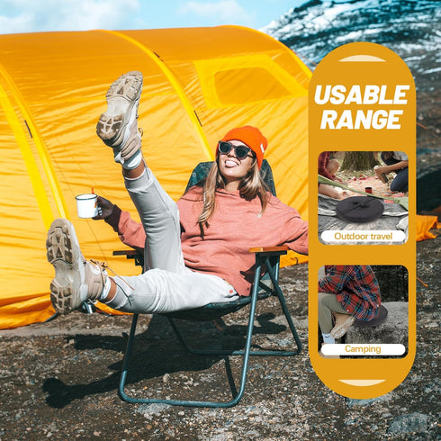 ABOOFAN Small Chair Cushion Fishing Accessories Stool pad Folding Chair Storage fold seat pad seat Cushion Foldable
