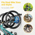 monTEK Enhanced Bike Storage Rack, Adjustable 3-Bike and 2-Helmet Hangers for Indoor Storage