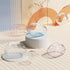 BUCATSTATE Hamster Sand Bath Container, Transparent Dust Bath Kit with Scoop Set for Small Animals (Blue, Medium)