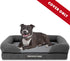 Replacement Outer Cover ONLY for The Dog's Bed, Washable Plush Fabric, Medium Size, Grey Plush