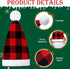 Loopeer 3 Pieces Christmas Knitted Hats - Winter Warm Beanie Caps with Pom Pom Santa Hat