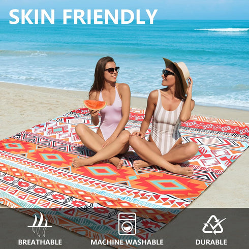 79" 83"/120"x108"for 1-8 HIHOHO Beach Blanket Waterproof Sandproof Extra Large Beach Mat X Adults Quick Drying Durable