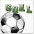 Stupell Industries Goal Soccer Ball Sports Green Varsity Typography Wall Plaque, 12 x 12 Designed by Kim Allen