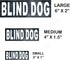 Doggie Stylz Set of 2 Reflective Blind Dog Removable Patches, Durable and Interchangeable for Harnesses & Vests.