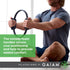 Gaiam Pilates Ring 15" Fitness Circle with Foam Padded Handles for Toning Arms, Thighs & Core, Black