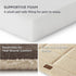 Bedsure Washable Dog Crate Bed for Medium Dogs, Reversible Foam Floor Dog Mat, Lightweight Travel Pet Beds