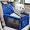 PetsHome Foldable Dog Car Seat with Removable Thick Mat, Waterproof Oxford Travel Bag for Small to Medium Dogs, Pattern