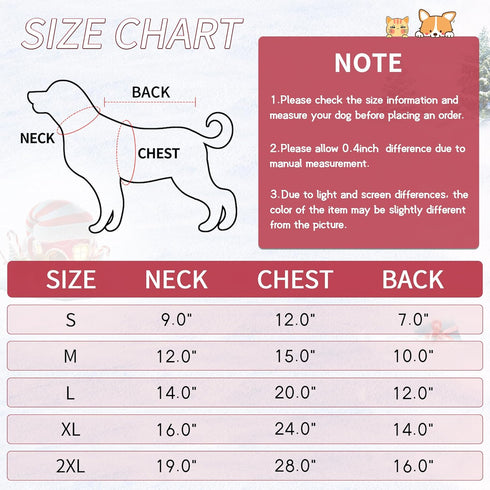 NACOCO Christmas Dog Hoodie Costume - Funny Santa Outfit, Winter Warm Coat for Medium Dogs, Party Accessories (XL)