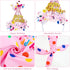 Weewooday 4 Pieces Dog Birthday Outfits, Dog Girl Bandana with Hat and Dress Set for Puppy 1st Birthday Party Supplies