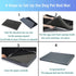 Dog Bed Mats for Big Dogs - Orthopedic Thick Egg Foam Crate Bed, Removable Washable Cover, Non-Slip Bottom (Dark Gray,