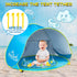 Monobeach Baby Beach Tent, Portable Pop Up Shade Pool, UV Protection Sun Shelter for Infants