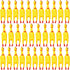 Honoson 32 Pcs 12'' Rubber Chicken Dog Toy - Squeeze Screaming Chicken Toy for Reducing Separation Anxiety (Yellow)