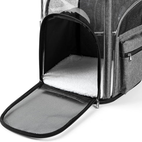 Cat Carrier Backpack for Small Medium Pets - Lightweight Portable Travel Carrier Bag for Cats & Dogs up to 26 Lbs,