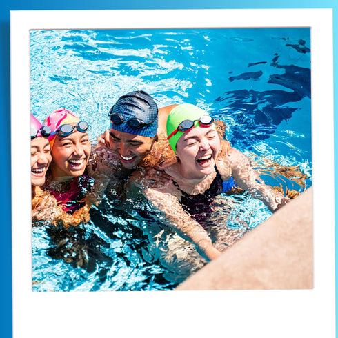 Sporti Silicone Swim Cap for Women and Men, Adult, Lightweight, Non-Slip, Protects Hair