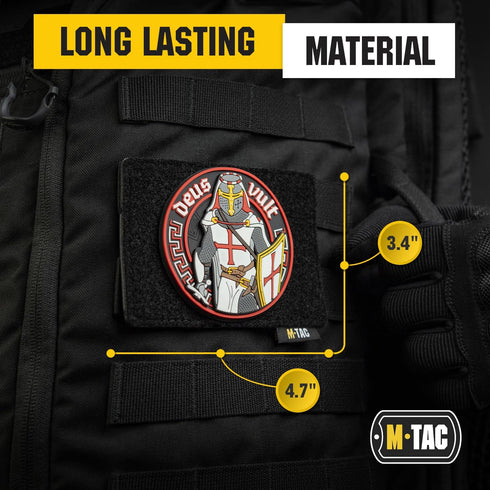 M-Tac Loop Tactical Morale Patches Board - Molle Attachment 4.5 x 3.5, Black