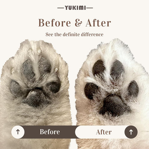 YUKIMI Premium Amino Acid Paw Cleanser with Silicone Brush for Dogs & Cats, Hypoallergenic, Hydrating, Moisturizing