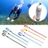 ZHORCIN Diving Stick, Aluminium Alloy Lobster Tickle Stick Pointer Rod with Measurement, Adjustable Lanyard and Bolt