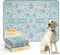 Lahome Washable Reusable Pee Pads for Dogs - Blue Botanical Floral 2