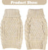 Turtleneck Small Dog Sweaters - Classic Cable Knitwear Winter Coat for Small Medium Dogs, Cream, Size S