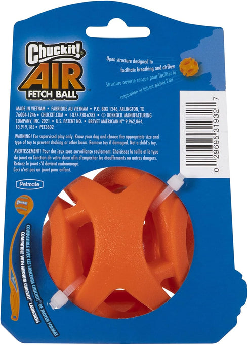 Chuckit! Air Fetch Ball Dog Toy, Medium (2.5 Inch Diameter) for Dogs 20-60 lbs
