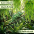 RAINFLOW 3PCS Artificial Terrarium Plants - Lifelike Reptile Habitat Vines, Fake Hanging Plants with Bendable Vine