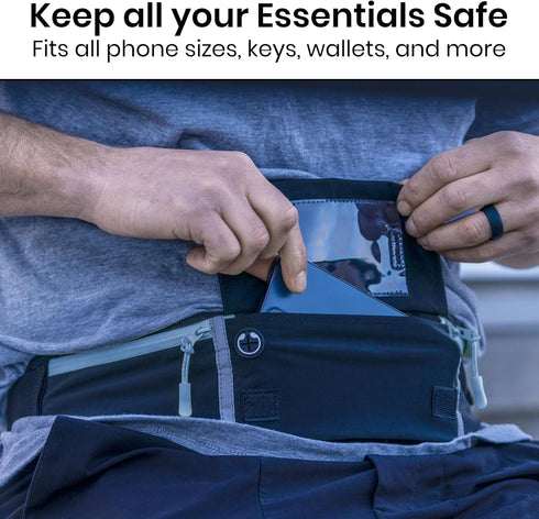 Vive Running Belt Fanny Pack, Waterproof Runners Reflective Waist Pack Bag for Fitness and Travel