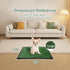 Dog Grass Pet Loo Indoor/Outdoor Portable Potty, Artificial Grass Patch Bathroom Mat, 20"x16"