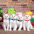 Weewooday 4 Pieces Halloween Skull Cat Collar Breakaway Kitten Collars with Bell, Adjustable Outfit with Skull Patterns