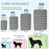 Breathable Dog Crate Mat, 3D Air Mesh Pet Pad with Anti-Slip Bottom, Machine Washable, Silver Grey (30x19)