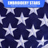 TOBWOLF 2PCS 12" x 18" Golf Cart Flags - Easy Installation Embroidery American Flags with Elastic Strap Bracket