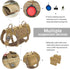 Forestpaw Tactical Dog Harness for Small Sized Dogs, No Pull Military Vest with Handle and Pockets (Brown, S)