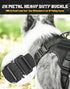 Dog Harness No Pull, Black M, Military Dog Vest with Handle & Molle, Adjustable Reflective Tactical Harness for