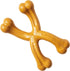 SPOT Bam-bones PLUS Double Wishbone - Bamboo Fiber & Nylon, Durable Chew for Aggressive Chewers, 7in, Peanut Butter