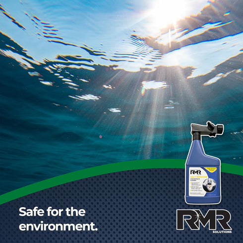 32 RMR Salt Remover Concentrate Cleaner, Salt & Rust Remover & Engine Flush for Boats, Trucks, & Vehicles, Ounce Bottle