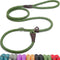 Fida Durable Slip Lead, 6 FT x 1/2" Heavy Duty Loop Leash, Comfortable Strong Rope for Large Medium Dogs, Green