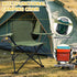 225lbs Backpacking, Folding Camping Chair with Cup Holder & Storage Bag, Capacity, Large Anti-Sink Feet, Breathable PE