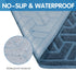UPSKY Cat Litter Mat | Large Litter Box Mat 35" x 24" Soft on Kitty Paws, Waterproof and Scatter Control
