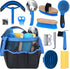 13 Piece Horse Grooming Kit, Horse Brushes for Grooming Supplies with Portable