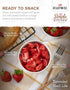 18 READYWISE - Simple Kitchen Freeze Dried Strawberries, Servings, Vegan, Gluten Free, Healthy Snack, Survival Food