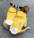iChoue I am a French Bulldog Clothes Hoodies for Dogs, Puppy Frenchie Pug Sweatshirt, Yellow/Large